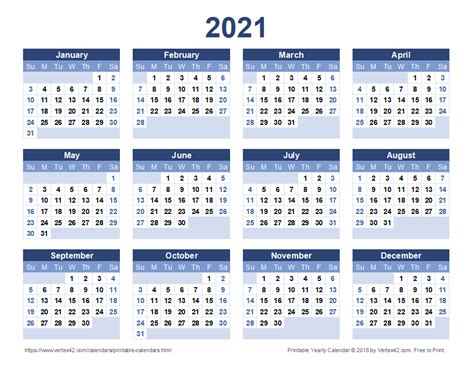 calendar year 2021